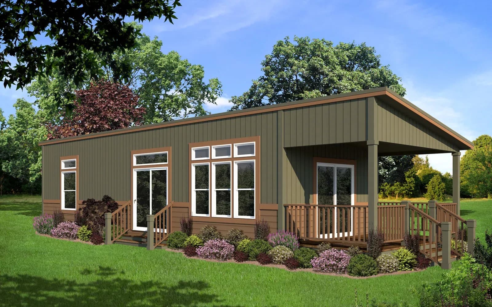 Contemporary cabin a700 hero, elevation, and exterior home features