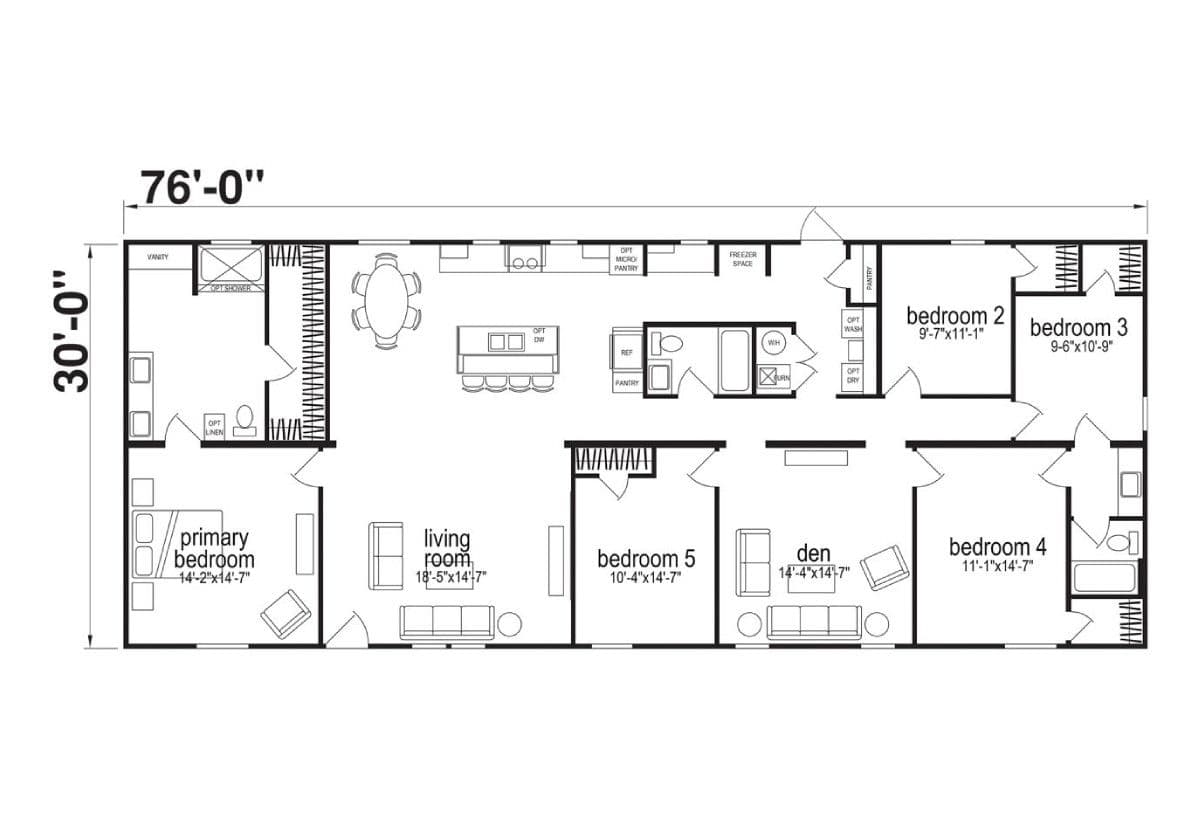 Skyline embrace 3276 floor plan home features