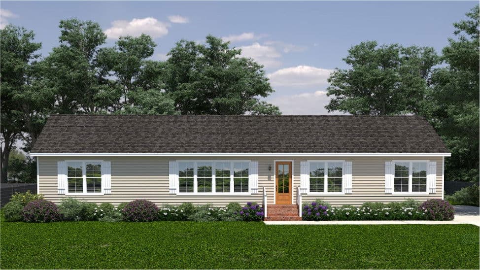 The monroe hero, elevation, and exterior home features