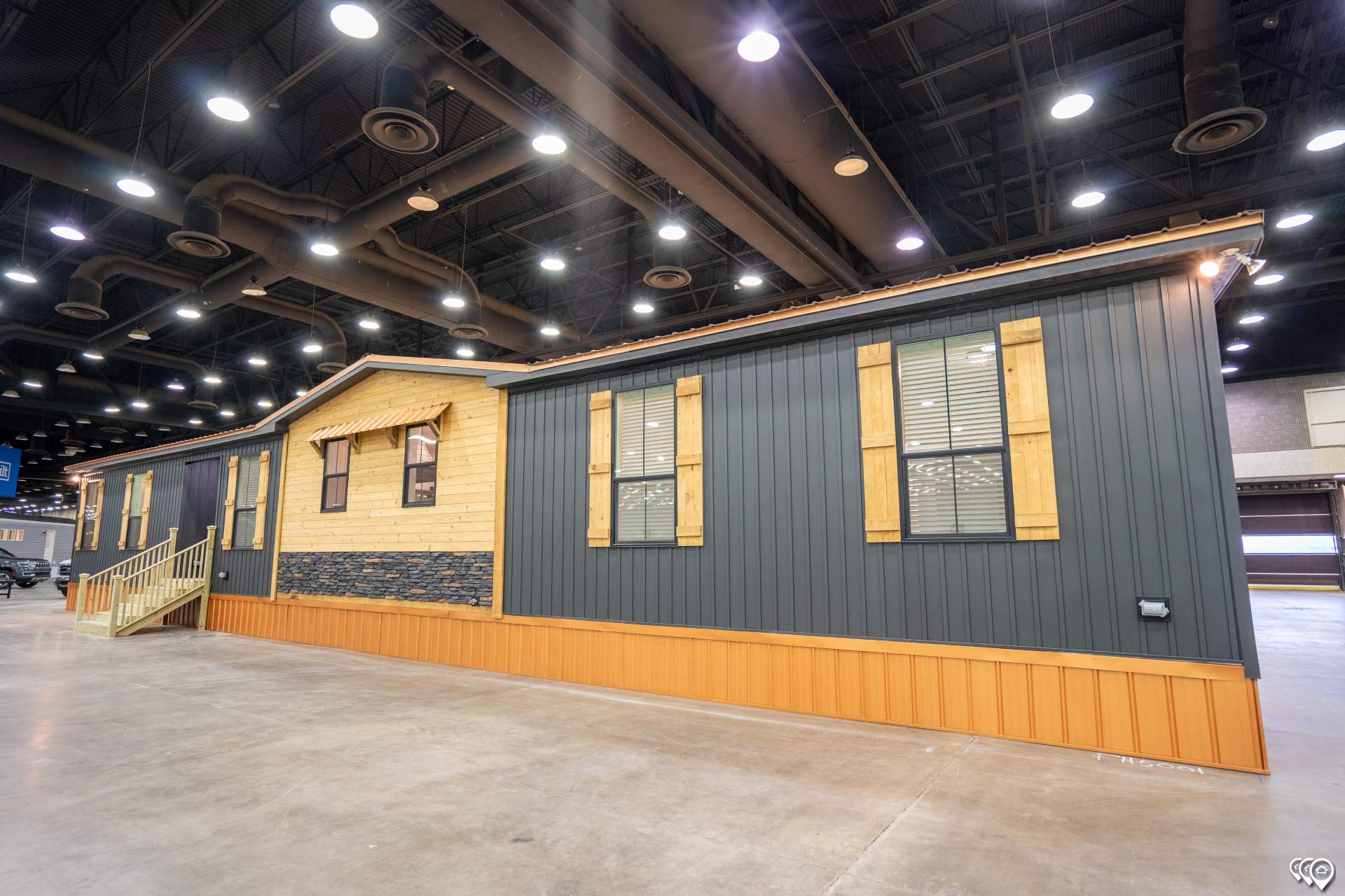 The lost creek elevation and exterior home features