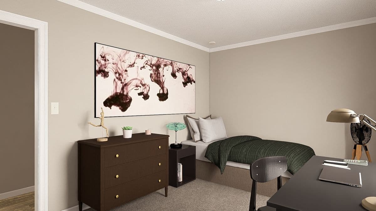 The big easy bedroom home features