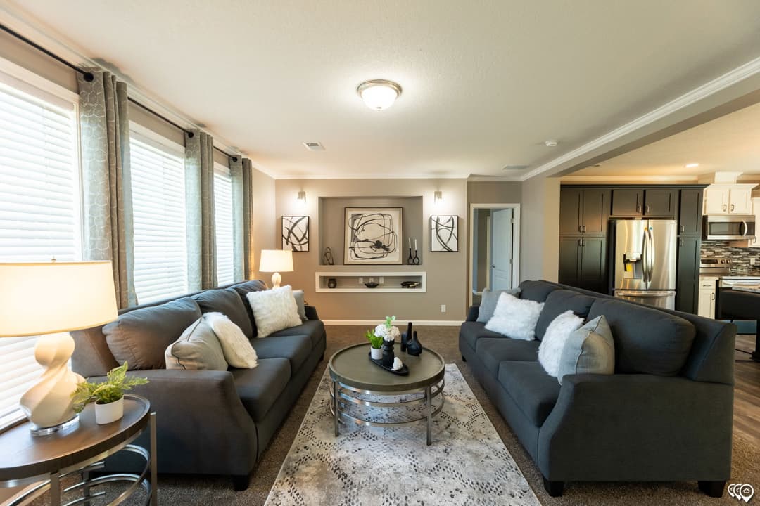 The grove interior home features