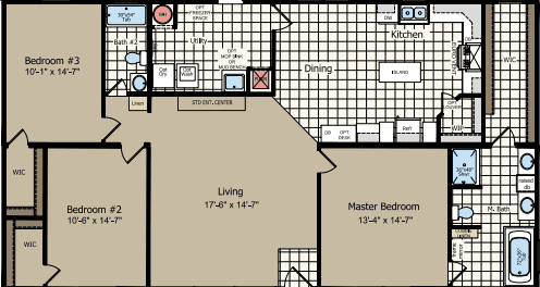 Csd3256l  floor plan home features