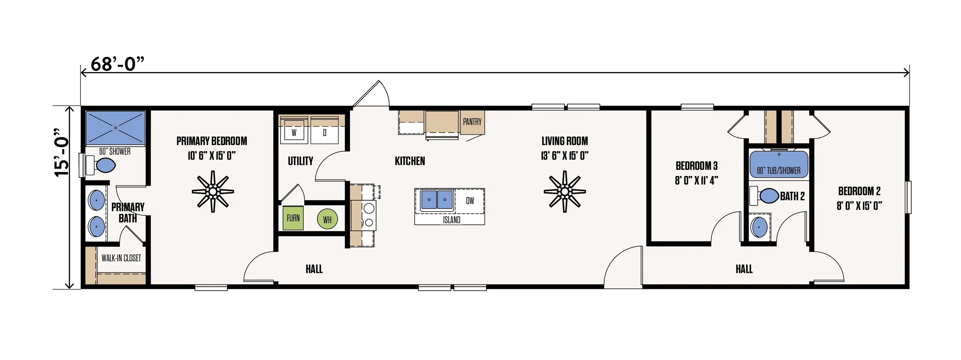 The katy  floor plan home features