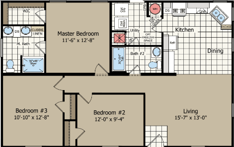Csd2842j floor plan home features