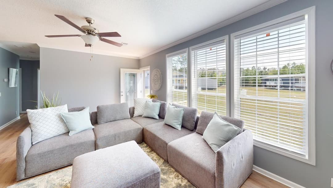 The riverview interior home features