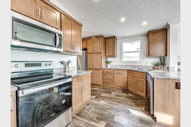 Contemporary cabin a701 kitchen home features