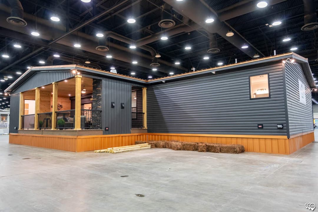 The lost creek elevation and exterior home features