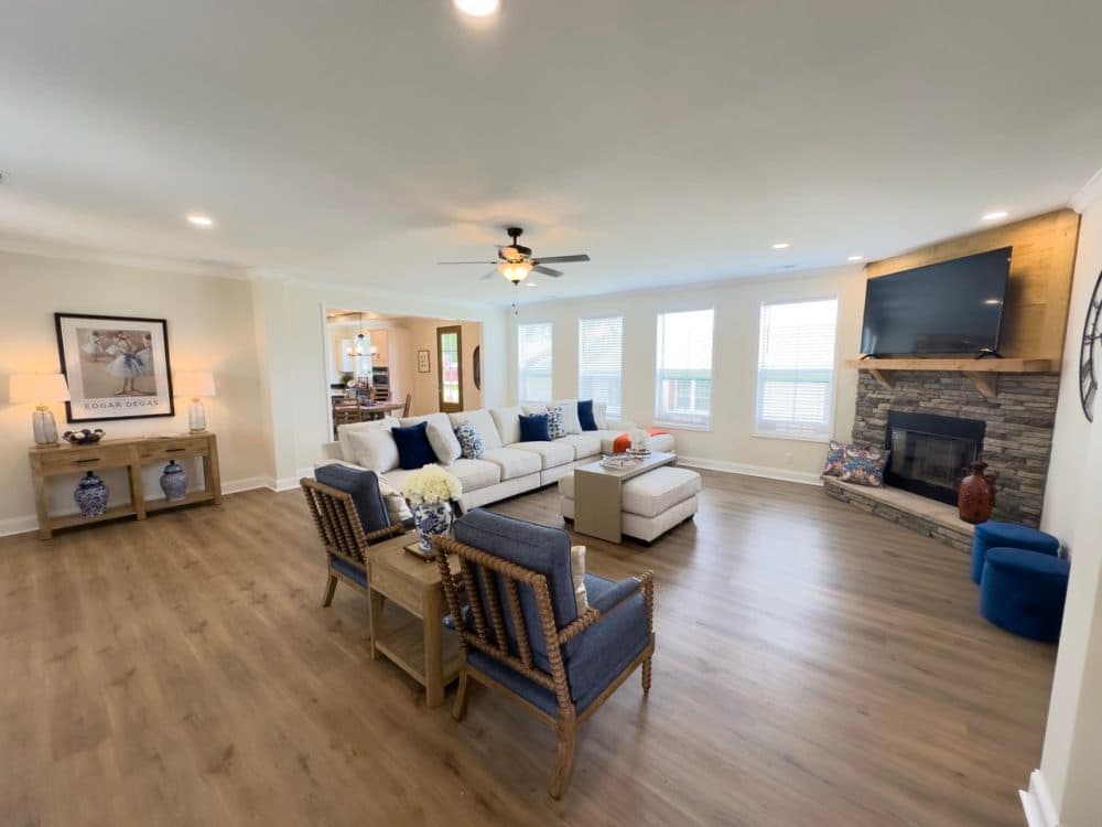 The riverwalk interior home features