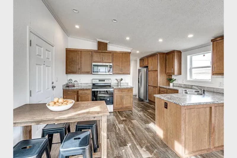 Contemporary cabin a701 kitchen home features