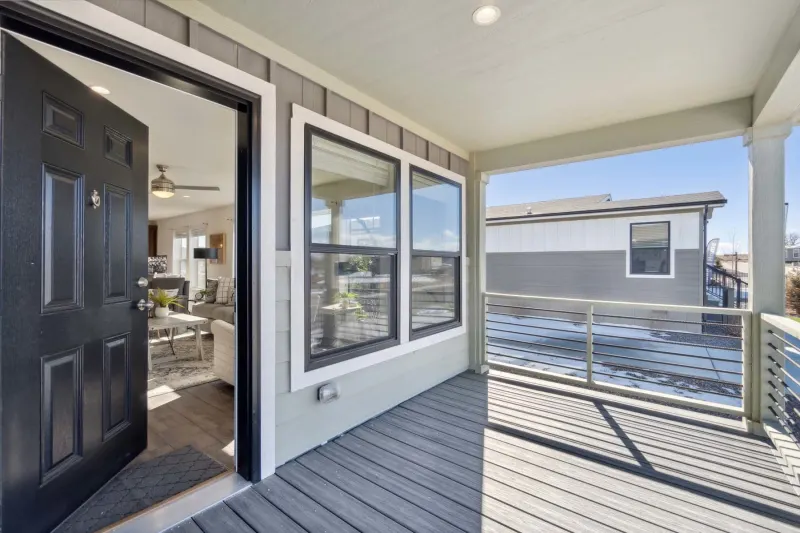 Pika elevation and exterior home features