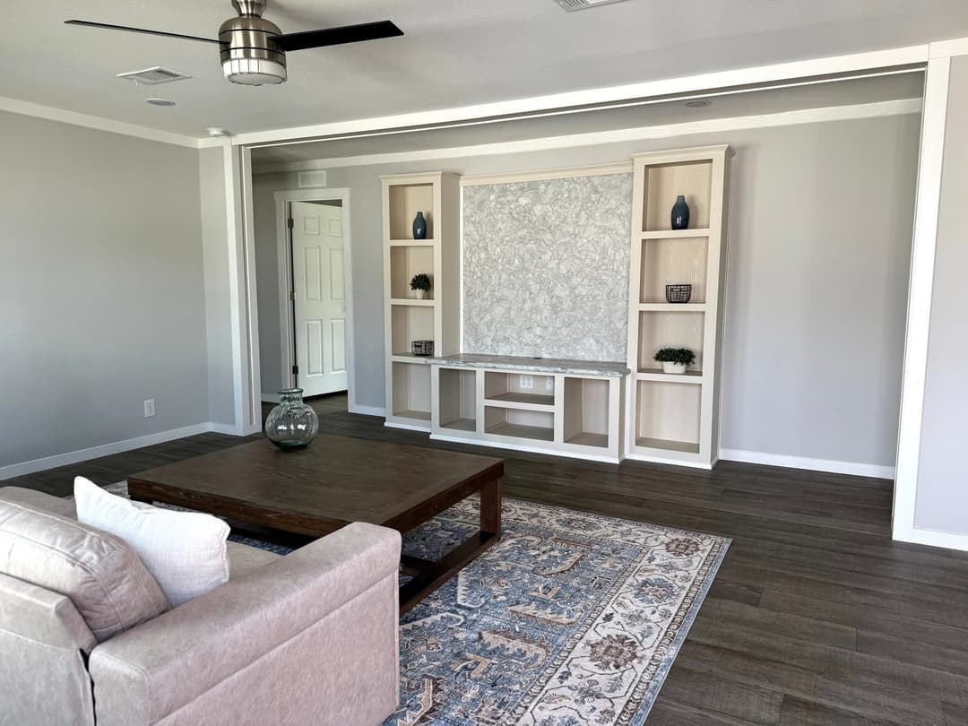 The hoover interior home features