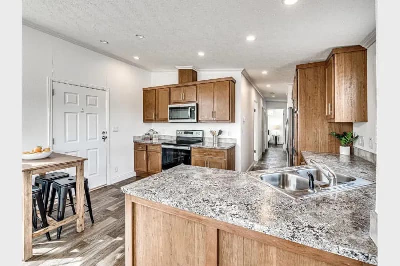 Contemporary cabin a701 kitchen home features