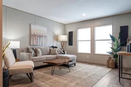 The crockett interior home features