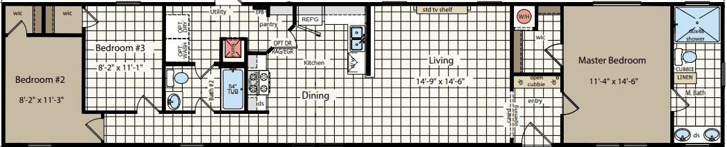 Cs1676j floor plan home features