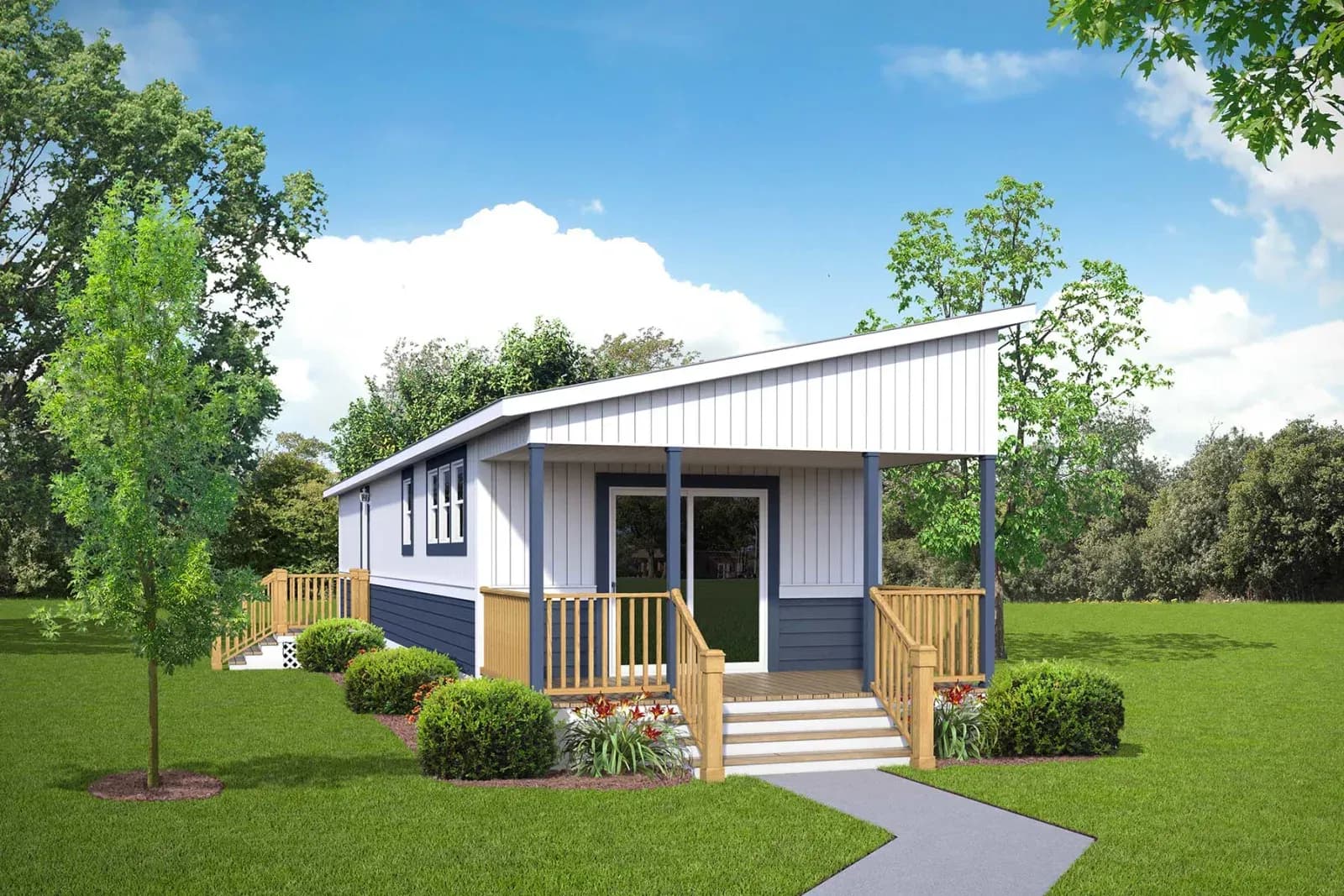 Contemporary cabin a701 hero, elevation, and exterior home features