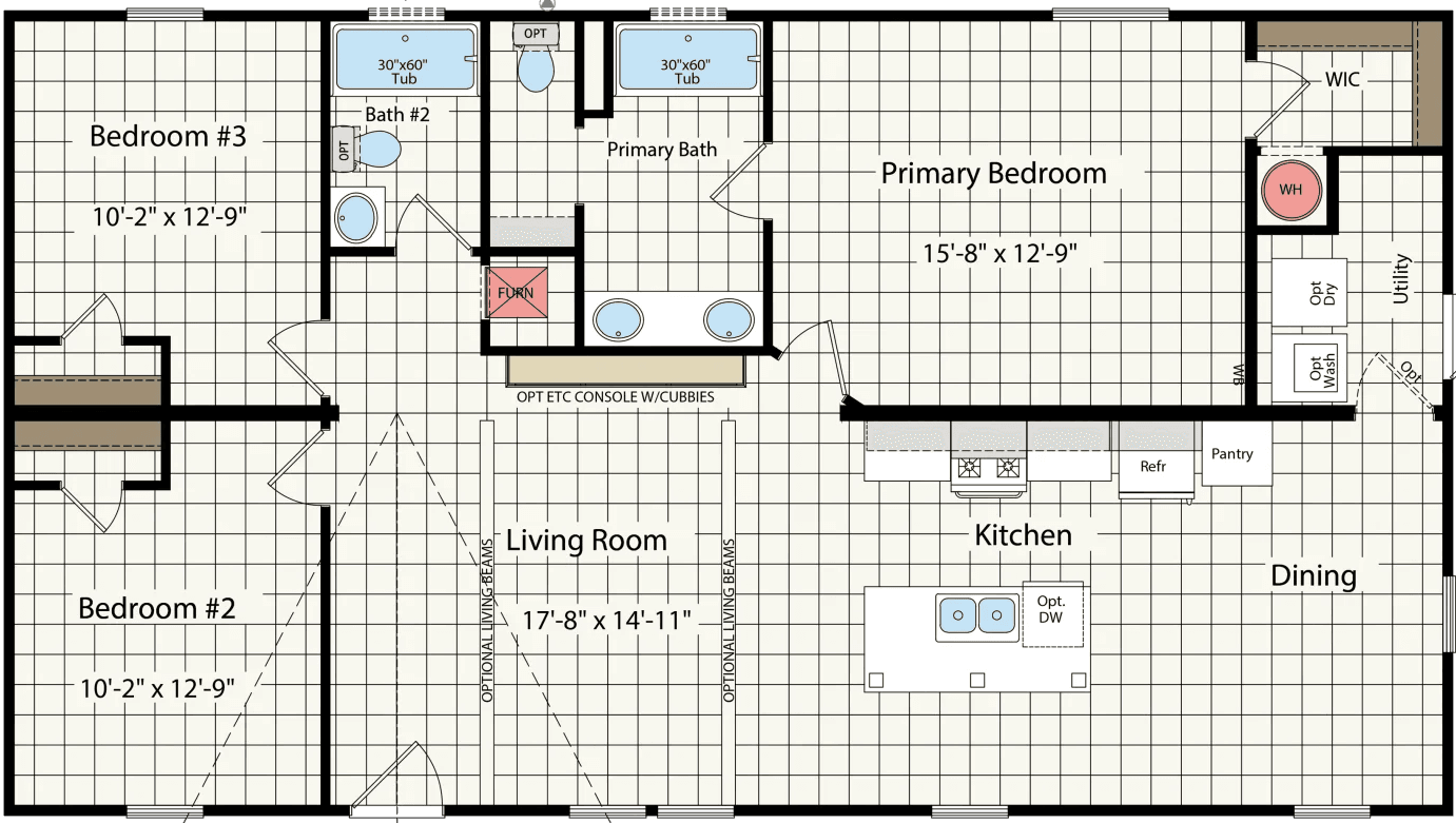 Rm2848h floor plan home features